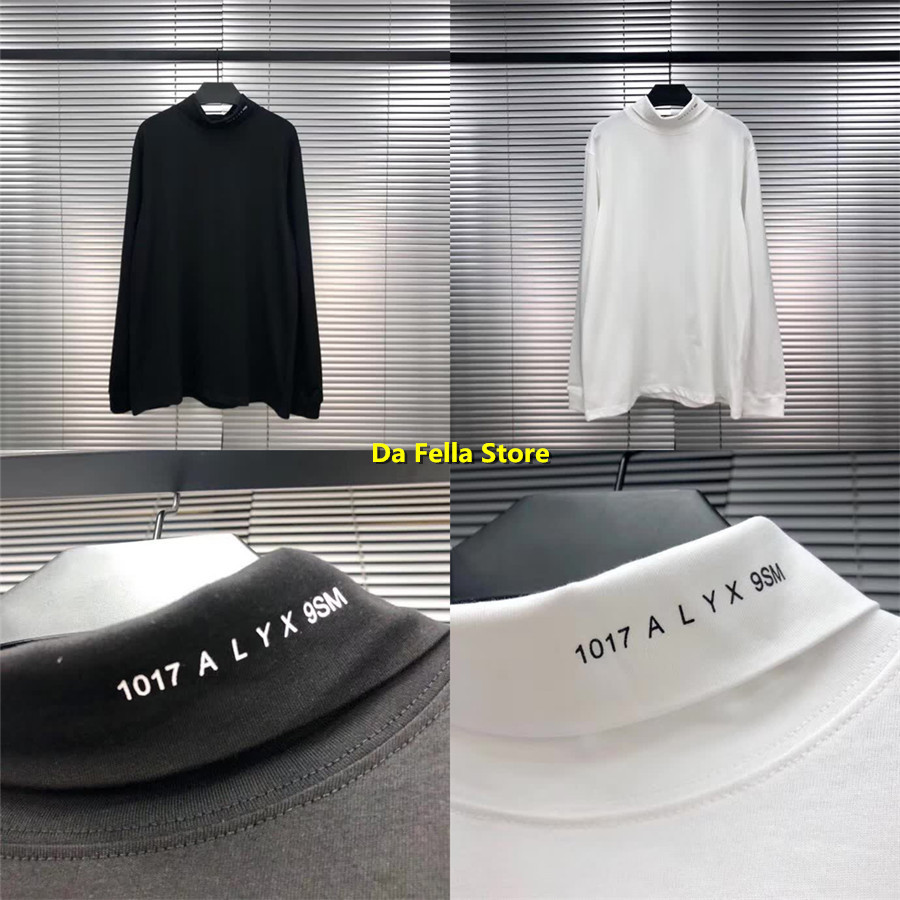 1017 ALYX 9SM Roll Turtleneck T-shirt Black White Men Women 1:1 High Quality Neckline Print ALYX Tee Long Sleeve T-shirt X1214, White;black
1017 ALYX 9SM Roll Turtleneck T-shirt Black White Men Women 1:1 High Quality Neckline Print ALYX Tee Long Sleeve T-shirt X1214, White;black