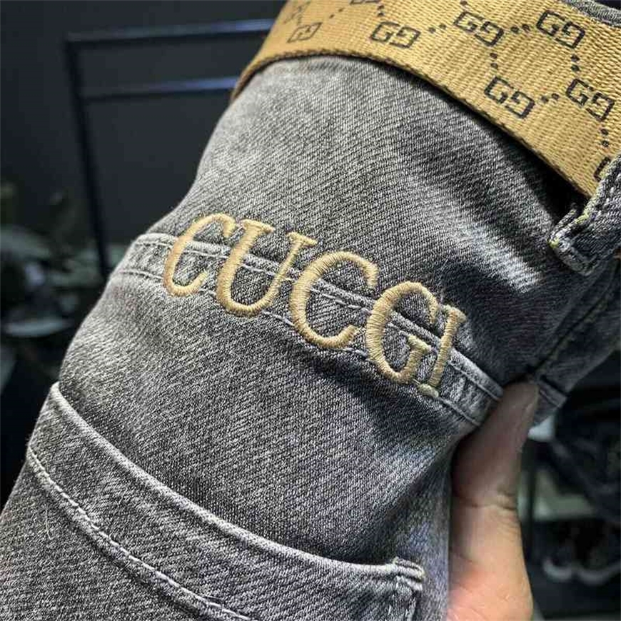 70% Outlet Online Clean warehouse and pick up leak counter withdraws the tail order high-end embroidered jeans men's Micro Harlan slim fit, Thin pure black jeans
70% Outlet Online Clean warehouse and pick up leak counter withdraws the tail order high-end embroidered jeans men's Micro Harlan slim fit, Thin pure black jeans