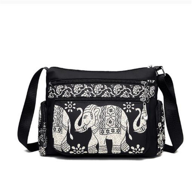 High Quatily Nylon Canvas Shoulder Bag For Women Clutch Handbag Small Traditional Elephant print Messenger Bag Ladies
High Quatily Nylon Canvas Shoulder Bag For Women Clutch Handbag Small Traditional Elephant print Messenger Bag Ladies