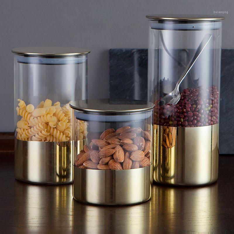 Simple Art Glass Sealed Jar with Lid Transparent Kitchen Storage Tank Moisture-proof Household Storage Container Large1
Simple Art Glass Sealed Jar with Lid Transparent Kitchen Storage Tank Moisture-proof Household Storage Container Large1