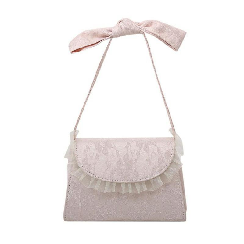 Women's One-shoulder Canvas Bag Bowknot Lace Mesh Pearl Hand-Held Bow Bag Beautiful And Durable Practical Handbag, Pink
Women's One-shoulder Canvas Bag Bowknot Lace Mesh Pearl Hand-Held Bow Bag Beautiful And Durable Practical Handbag, Pink