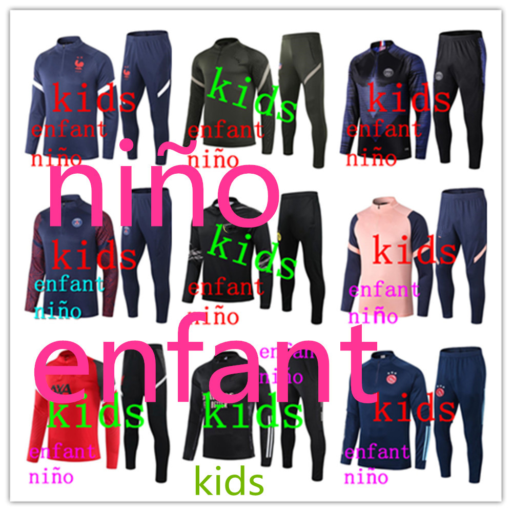 21/22 kids tracksuit set boys football training soccer training suit 2021 2022 Enfant survetement de foot jogging child k6666, Black
21/22 kids tracksuit set boys football training soccer training suit 2021 2022 Enfant survetement de foot jogging child k6666, Black