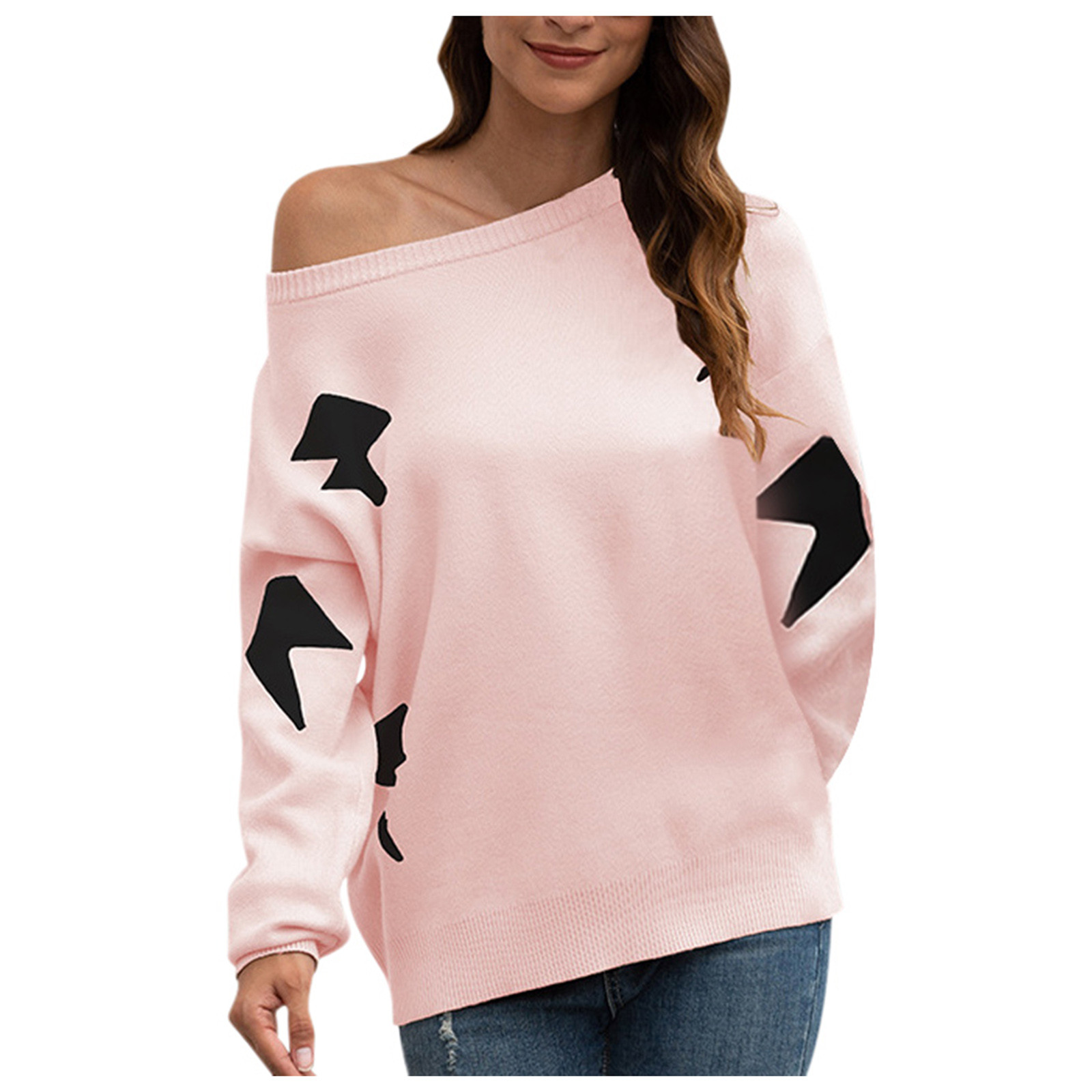 Winter Pullover Women Fashion O-neck For Party Novelty Casual Star Print Round Neck Sweater, Gray
Winter Pullover Women Fashion O-neck For Party Novelty Casual Star Print Round Neck Sweater, Gray