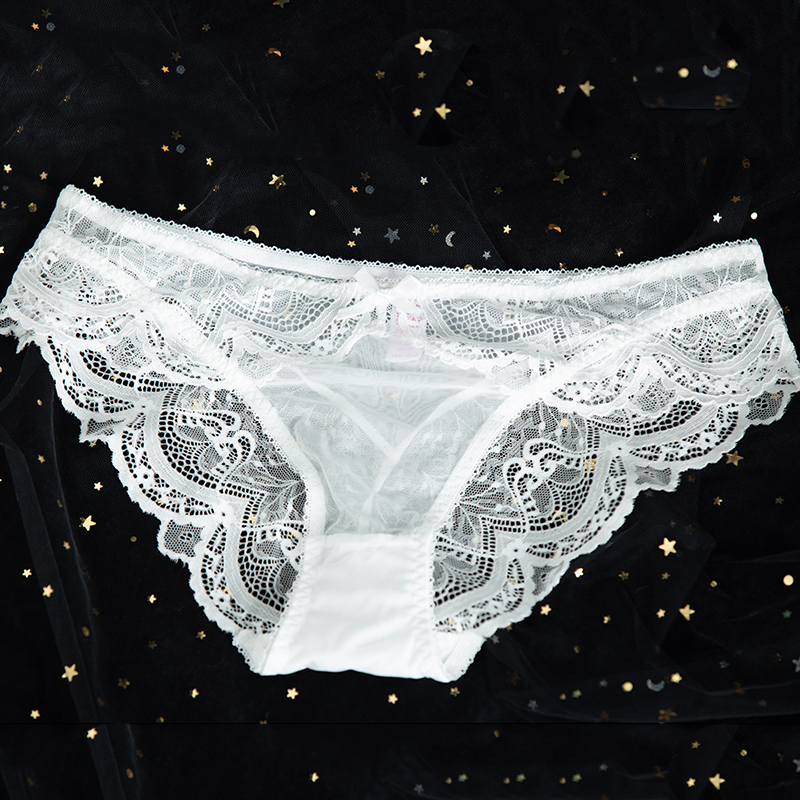 New White Transparent Women Bra And Panties Set gerie Sexy Plus Size C D E Cup Push Up Brassiere Lace Underwear Sets For Girl Y1230