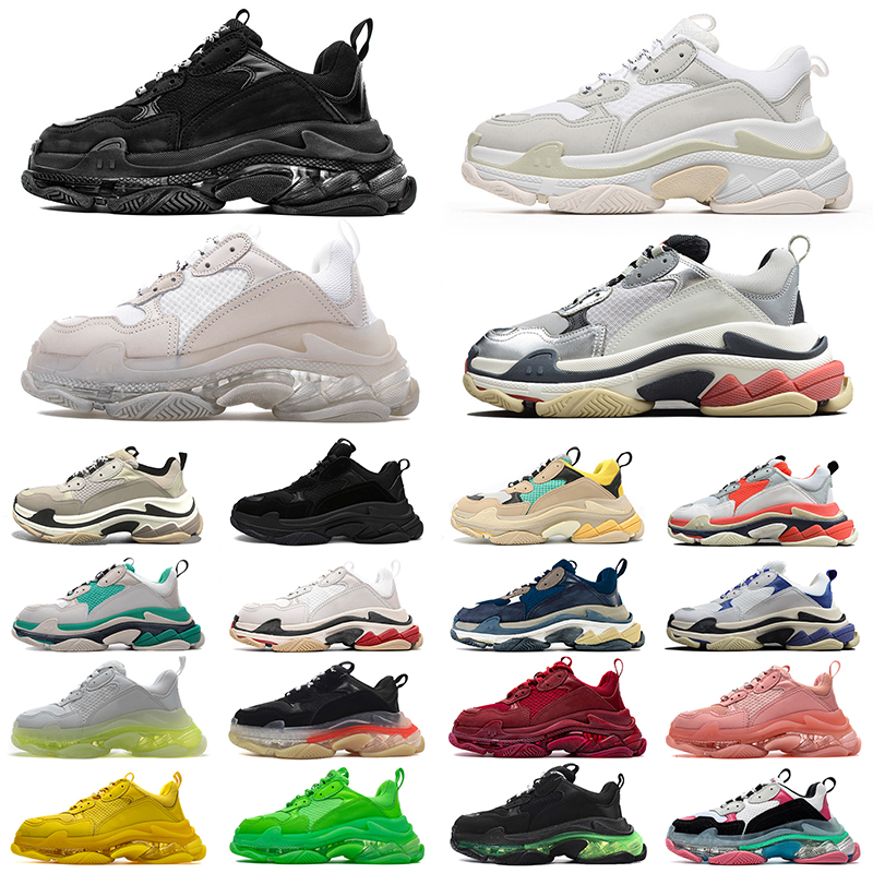 Triple S Luxury Designer Clear Sole Casual Shoes Women Men All Black White Green Pink Red Platform Sneakers Lady Flat Trainers Size 36-45, A1 triple white 36-45
Triple S Luxury Designer Clear Sole Casual Shoes Women Men All Black White Green Pink Red Platform Sneakers Lady Flat Trainers Size 36-45, A1 triple white 36-45
