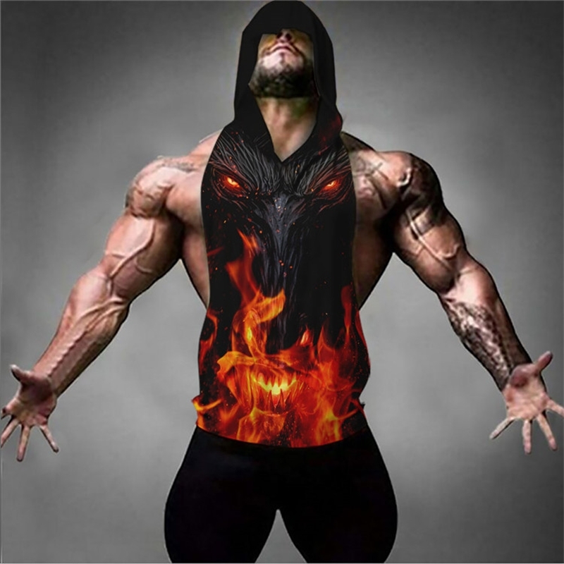 Summer Sleeveless Men' Gym Shirt Bodybuilding Fitness Muscle Hoodie Waistcoat hood Singlet Shirt detroit become clothes Y200106, White;black
Summer Sleeveless Men' Gym Shirt Bodybuilding Fitness Muscle Hoodie Waistcoat hood Singlet Shirt detroit become clothes Y200106, White;black