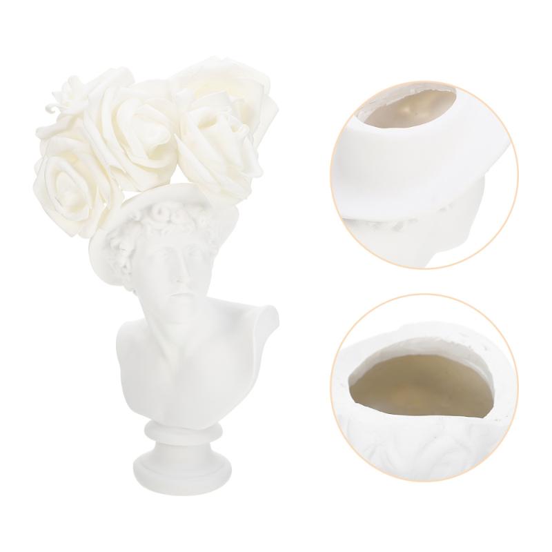 Resin People Head Shape Pot Creative Flowerpot Resin Desktop Planting Container, White
Resin People Head Shape Pot Creative Flowerpot Resin Desktop Planting Container, White