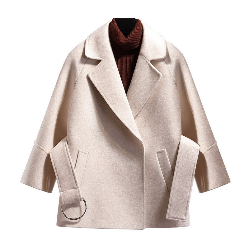 Faux Cashmere Wool Blends Female Coats Windbreakers Jackets Autumn COAT Women Parka Long Cape Manteau Cloak 201017