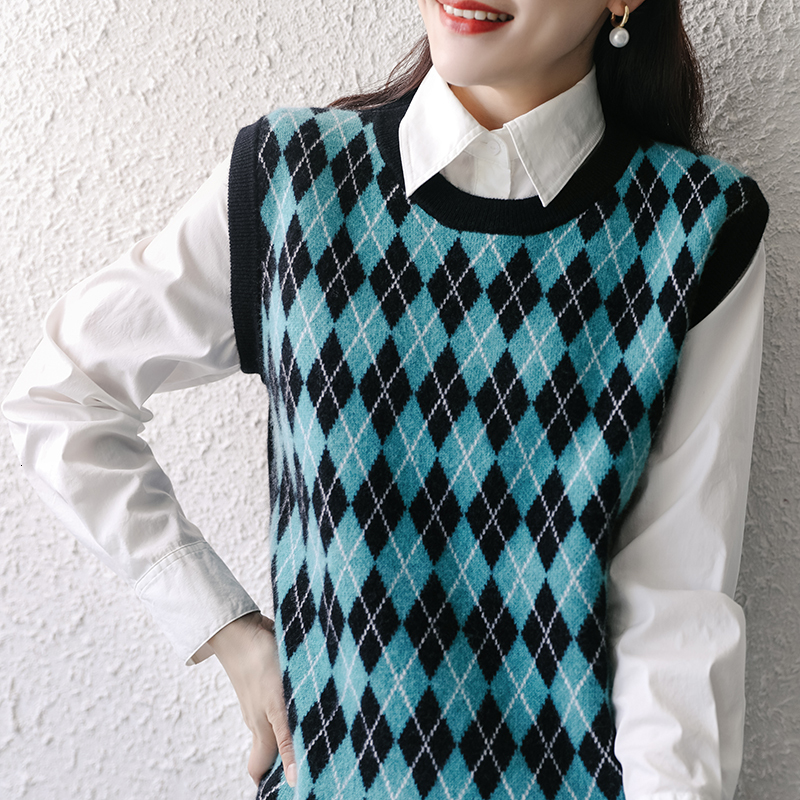 2021 New Best Quality Women Vest 100% Merino Wool Knitting Sweaters Sleeveless Oneck Jumpers Female No-sleeve Print Pullovers Bmwy, Picture1
2021 New Best Quality Women Vest 100% Merino Wool Knitting Sweaters Sleeveless Oneck Jumpers Female No-sleeve Print Pullovers Bmwy, Picture1