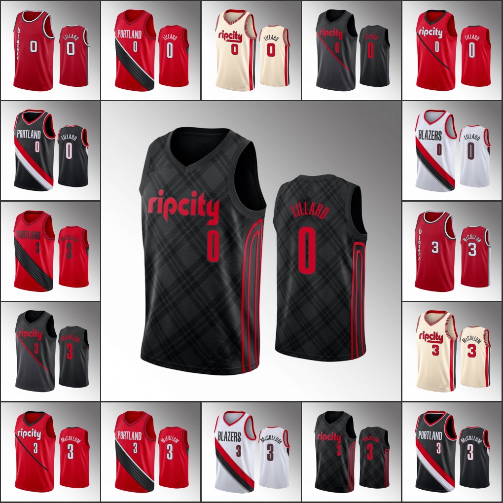 Men Portland Trail Blazers Basketball Damian Lillard C.J. McCollum NBA 2020 Jersey, Black
Men Portland Trail Blazers Basketball Damian Lillard C.J. McCollum NBA 2020 Jersey, Black