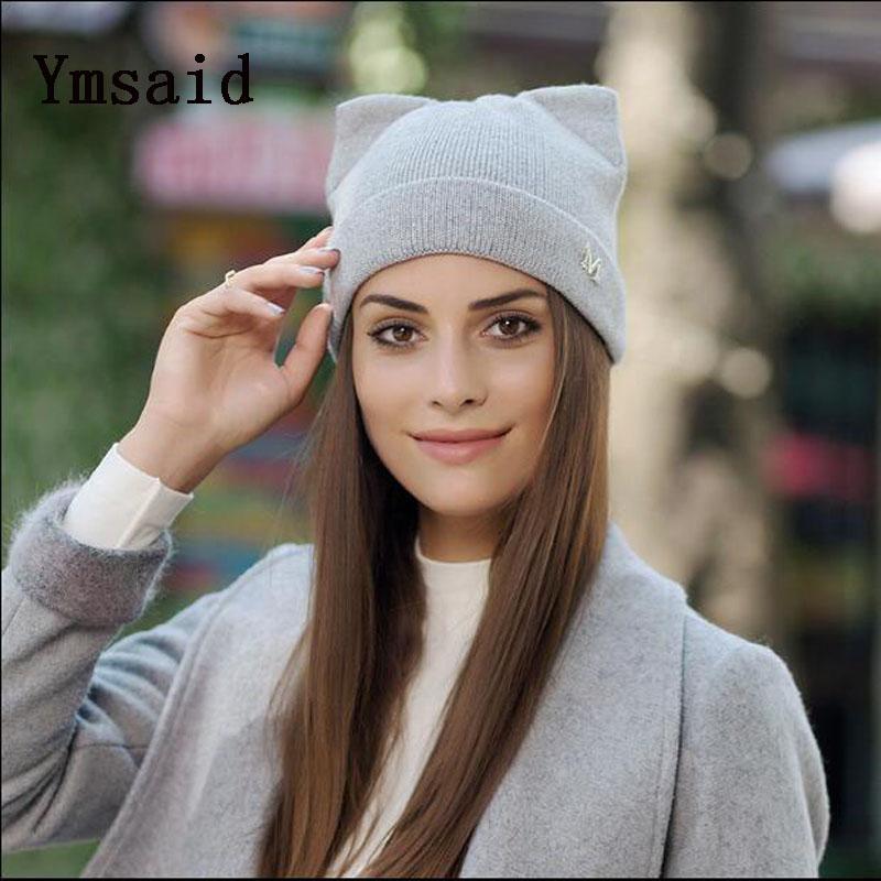 Ymsaid Women Cute Cat Ear Winter Hats 2020 Autumn New Wool Knitted Beanies Hat For Girls Solid Color Cap Female Gorras, 2black
Ymsaid Women Cute Cat Ear Winter Hats 2020 Autumn New Wool Knitted Beanies Hat For Girls Solid Color Cap Female Gorras, 2black