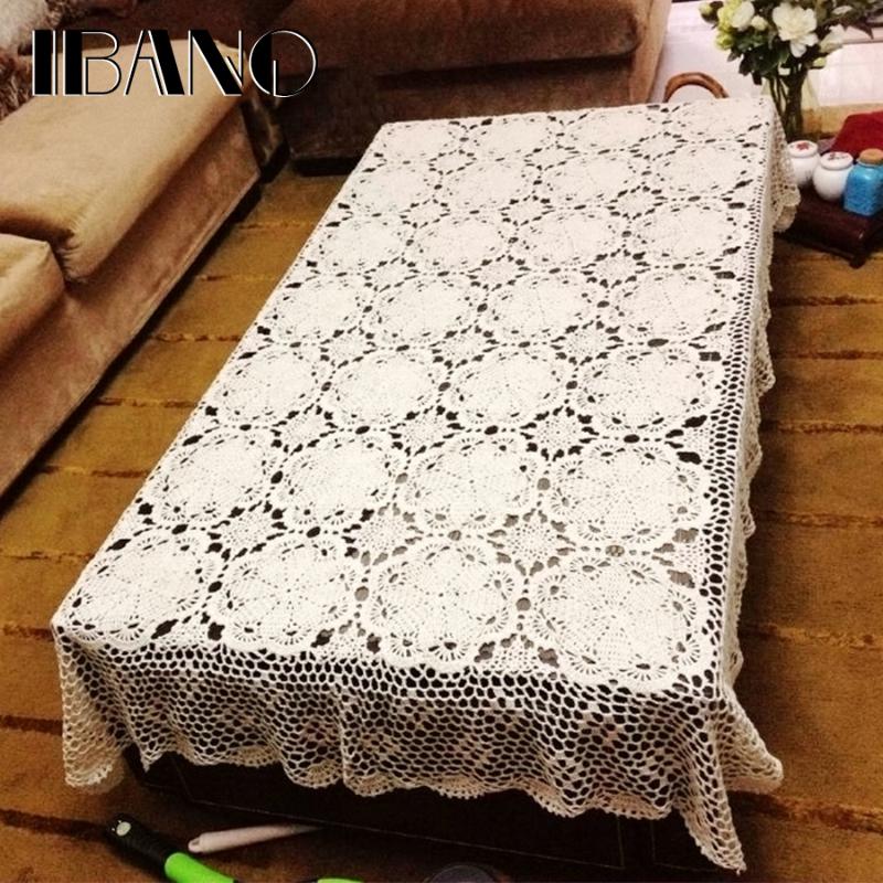 IBANO Cotton Flower Shape Tablecloth Handmade Crocheted Table cloth Home Coffee Table Decoration Crsaft 120x180cm/160x210cm
IBANO Cotton Flower Shape Tablecloth Handmade Crocheted Table cloth Home Coffee Table Decoration Crsaft 120x180cm/160x210cm
