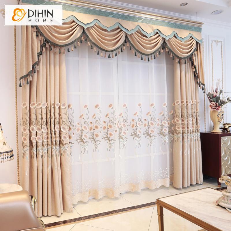 Beige Color Luxury Embroidered Blackout Curtains Window Curtain Customized Curtain Drapes, Tulle
Beige Color Luxury Embroidered Blackout Curtains Window Curtain Customized Curtain Drapes, Tulle
