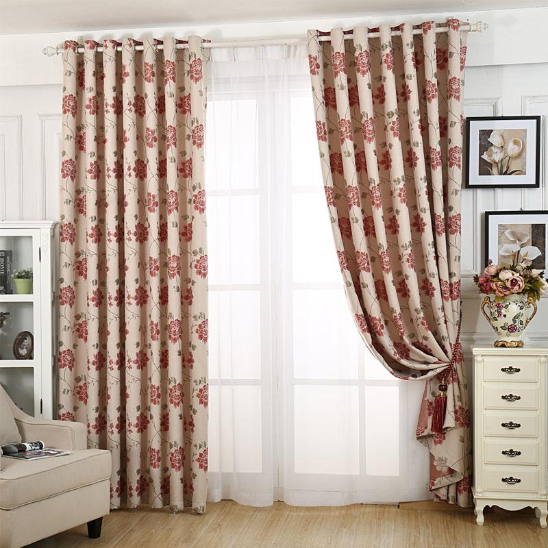 Floral Jacquard Modern Style Blinds Curtains for Living Room Golden Red Flowers Window Drapes
Floral Jacquard Modern Style Blinds Curtains for Living Room Golden Red Flowers Window Drapes