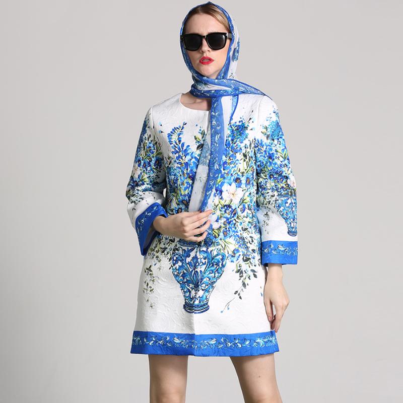 Wholesale Runway Jacquard Print Coat Sprin Autumn Winter Fashion New Scarf Floral Print High Quality Beading Women Coat, As pic
Wholesale Runway Jacquard Print Coat Sprin Autumn Winter Fashion New Scarf Floral Print High Quality Beading Women Coat, As pic