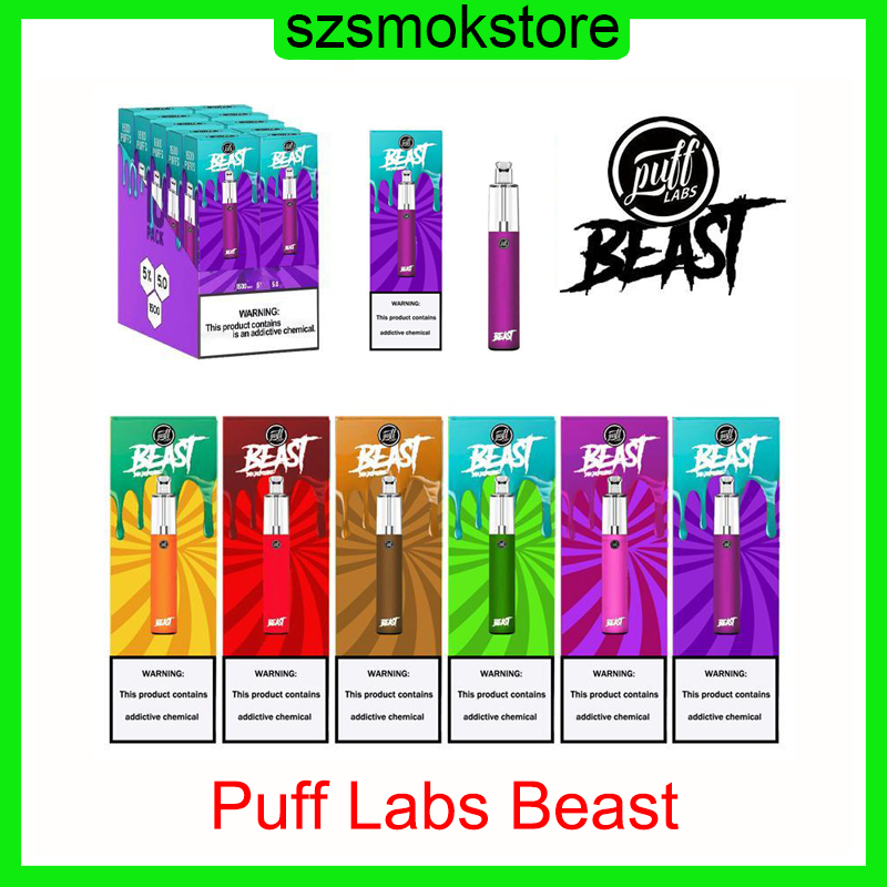 Puff Labs Beast Bar Disposable Device 1500 Puffs 1000mAh Battery 5ml Prefilled Pods VS Plus XXL Air Bar Lux 0268200 
Puff Labs Beast Bar Disposable Device 1500 Puffs 1000mAh Battery 5ml Prefilled Pods VS Plus XXL Air Bar Lux 0268200