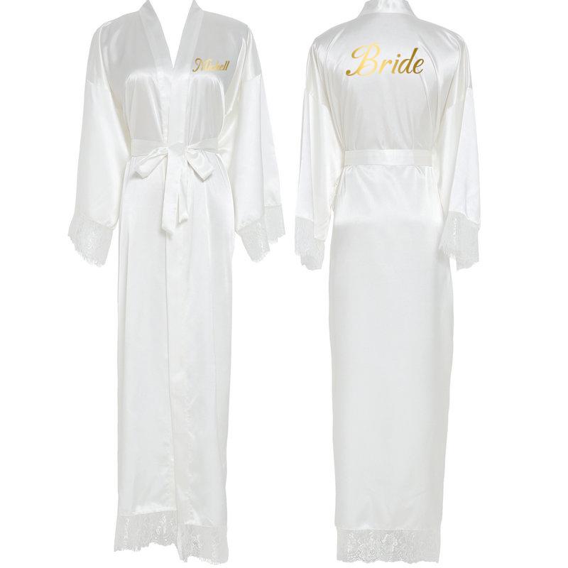 Customer Text New Silk Satin Lace Robes White Bridesmaid Bride Robes Bridesmaid Wedding Long Robe Bathrobe, White bride text
Customer Text New Silk Satin Lace Robes White Bridesmaid Bride Robes Bridesmaid Wedding Long Robe Bathrobe, White bride text