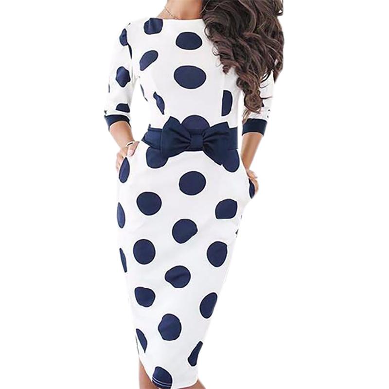 Polka Dot Dress Autumn Spring Women Casual Sexy Bodycon Dresses Office Work Elegant Party Dress Plus Size Robe Femme GV809, White black
Polka Dot Dress Autumn Spring Women Casual Sexy Bodycon Dresses Office Work Elegant Party Dress Plus Size Robe Femme GV809, White black
