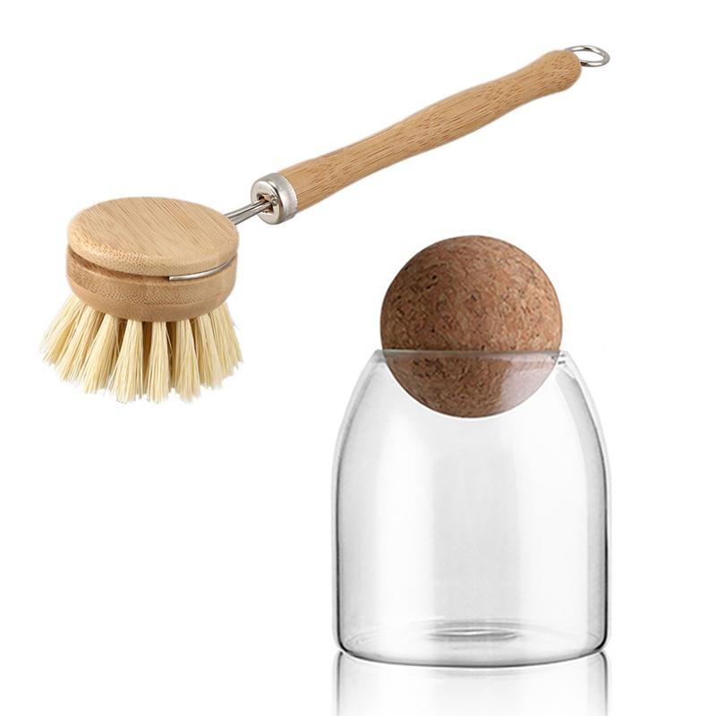 1 Pcs Long Handle Pan Pot Brush Dish Bowl Washing Cleaning Brush & 1 Pcs 500ML Ball Glass Bottle Storage Tank
1 Pcs Long Handle Pan Pot Brush Dish Bowl Washing Cleaning Brush & 1 Pcs 500ML Ball Glass Bottle Storage Tank
