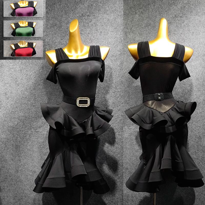 Latin Dance Dress Lady Sexy Strapless Competition Dresses Samba Rumba Cha Cha Salsa Tango Adult Practice Performance Wear DN4481, Black
Latin Dance Dress Lady Sexy Strapless Competition Dresses Samba Rumba Cha Cha Salsa Tango Adult Practice Performance Wear DN4481, Black