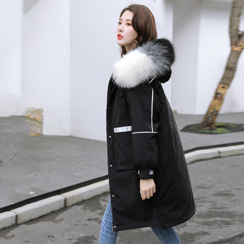 Orwindny Winter Jacket Women Long Thick Warm Parkas Women Jackets Snow Wear Large Fur Jacket Female Yellow Jackets And Coats 201017