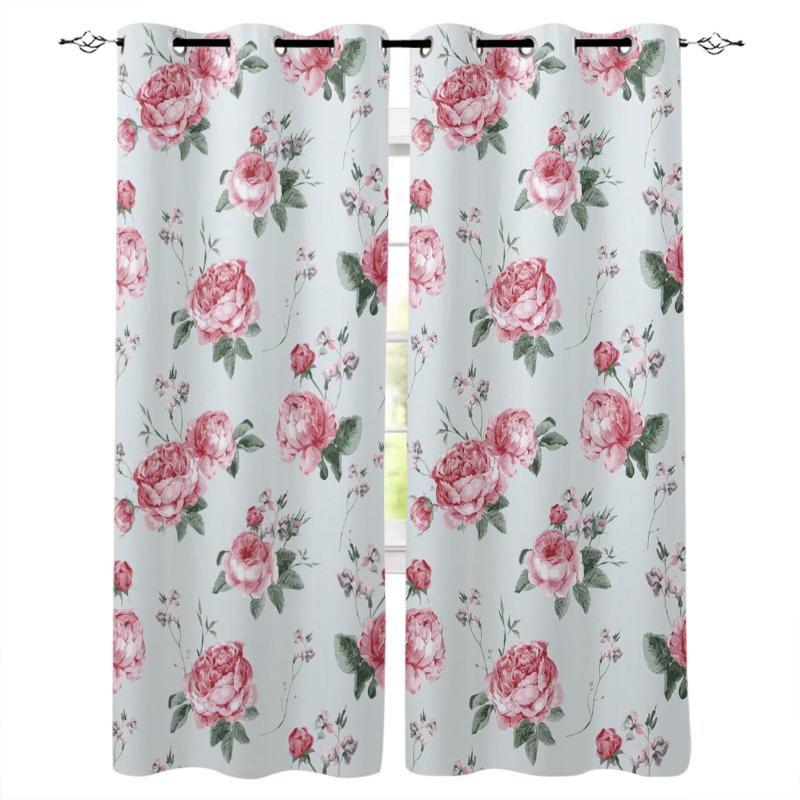 Pink Rose Flower Watercolor Painting Window Treatments Curtains Valance Window Curtains Living Room Bathroom Kitchen, As pic
Pink Rose Flower Watercolor Painting Window Treatments Curtains Valance Window Curtains Living Room Bathroom Kitchen, As pic