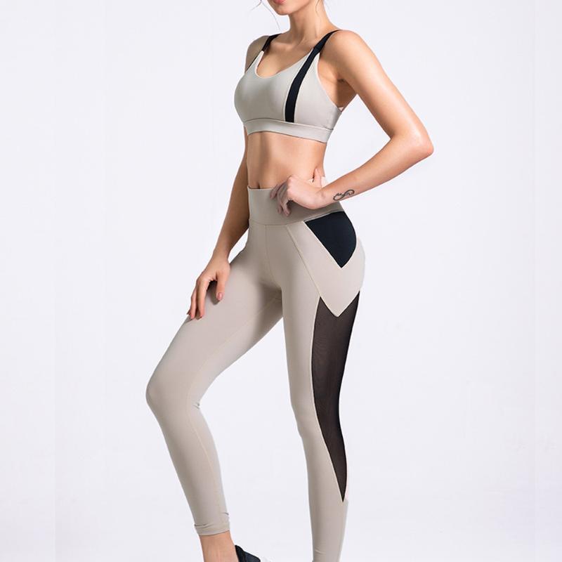 Women Yoga Set Sports Bra Strap Elastic High Waist Tight Seamless Pants Push Up Gym Leggings Set Womens Sportswear, Gray bra
Women Yoga Set Sports Bra Strap Elastic High Waist Tight Seamless Pants Push Up Gym Leggings Set Womens Sportswear, Gray bra