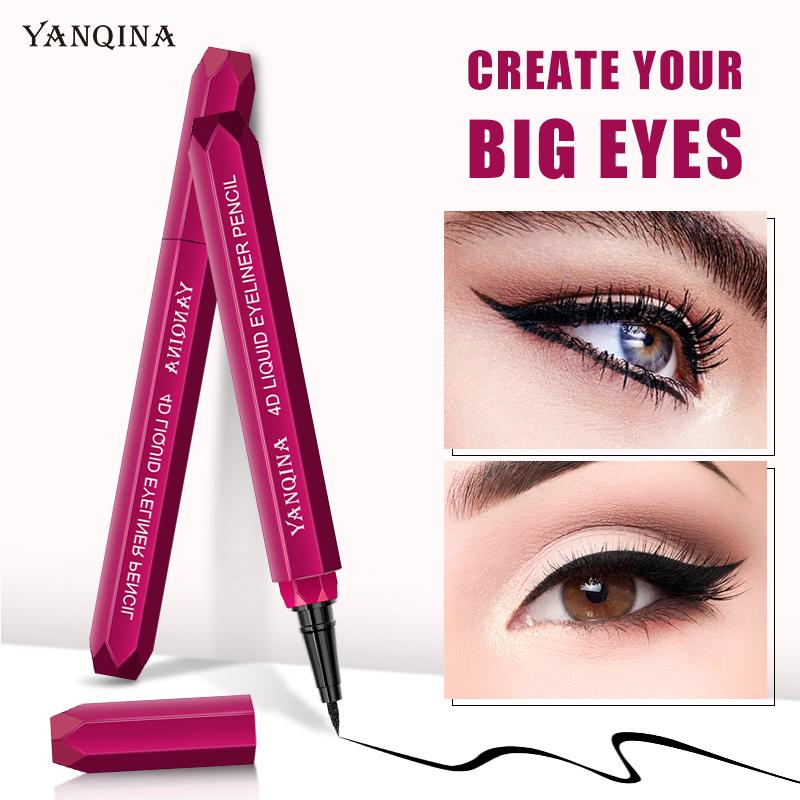 Long Lasting Eye Liner Pen Makeup Waterproof Quick-drying Eyeliner Liquid Eye Pencil Cosmetics Tools Maquillaje Black TSLM1, As shown
Long Lasting Eye Liner Pen Makeup Waterproof Quick-drying Eyeliner Liquid Eye Pencil Cosmetics Tools Maquillaje Black TSLM1, As shown