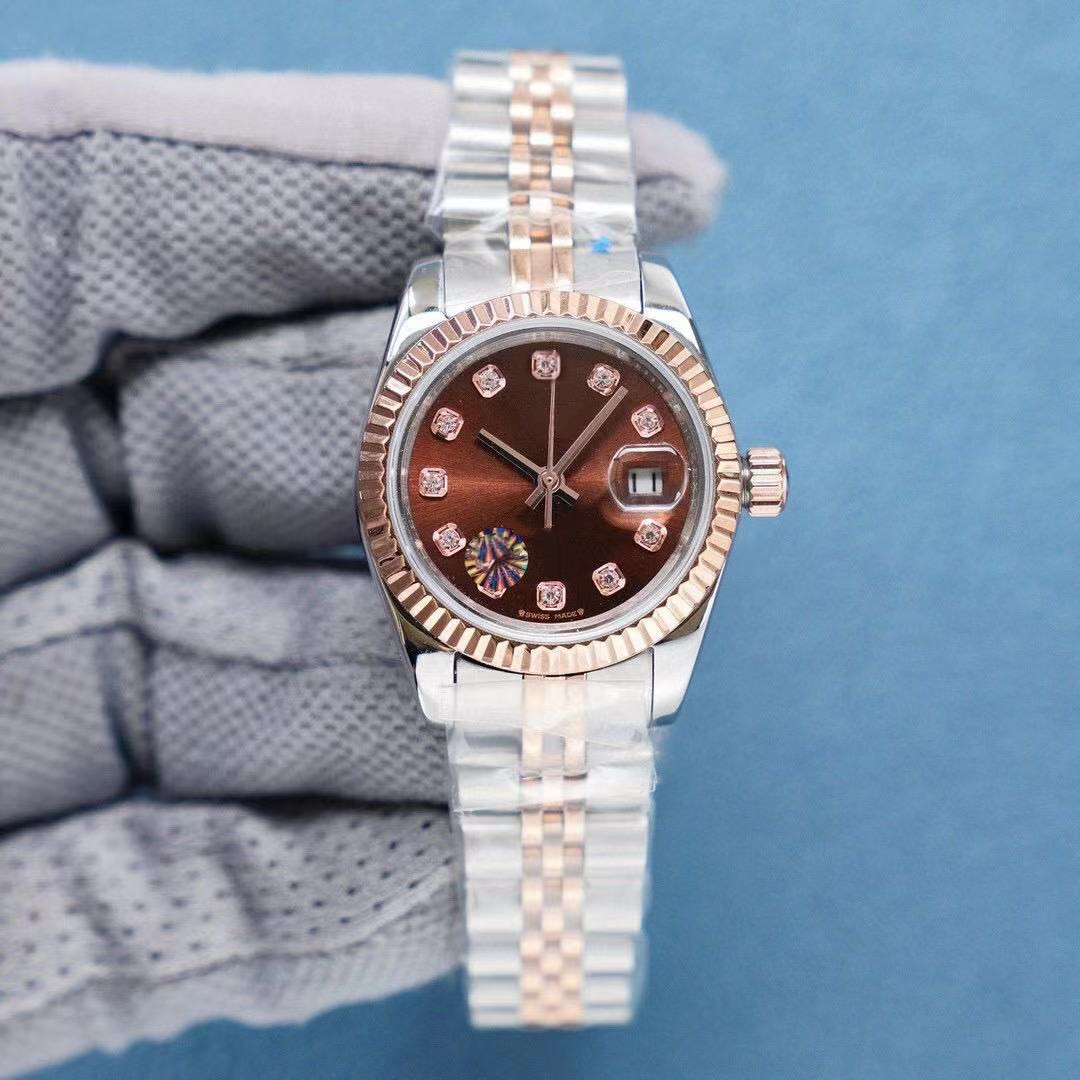 High quality fashion 18k gold Ladies dress watch 28mm mechanical automatic women's watches Stainless steel strap bracelet Wristwatch box bags ring gift, Sapphire
High quality fashion 18k gold Ladies dress watch 28mm mechanical automatic women's watches Stainless steel strap bracelet Wristwatch box bags ring gift, Sapphire