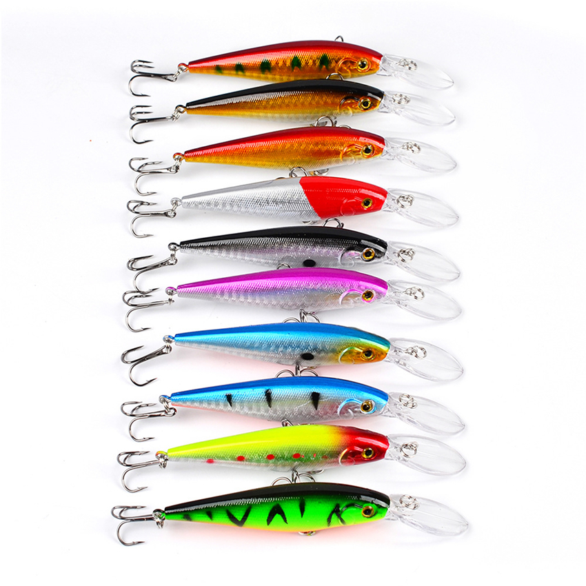 Top walleye Crankbaits Lake Fishing lures 11.5cm 10.5g Minnow Plastic hard Bait carp Pike Salmon Lure
Top walleye Crankbaits Lake Fishing lures 11.5cm 10.5g Minnow Plastic hard Bait carp Pike Salmon Lure