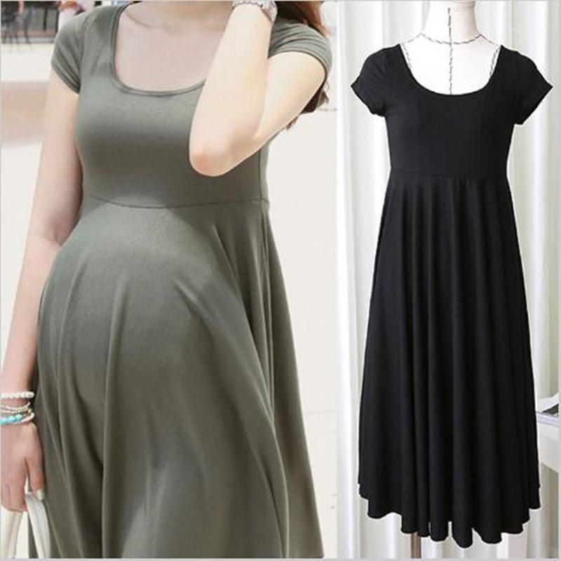 High Quality Summer Maternity Dresses Short Sleeve Black Grey Maternity Clothes For Pregnant Women Pregnancy Clothing Vestidos1
High Quality Summer Maternity Dresses Short Sleeve Black Grey Maternity Clothes For Pregnant Women Pregnancy Clothing Vestidos1
