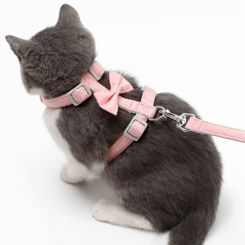 Adjustable Cats Harness Breakaway Cat Harness Leash Cotton Strap Collar with Leads for Kitten Puppy Small Dogs Walking
Adjustable Cats Harness Breakaway Cat Harness Leash Cotton Strap Collar with Leads for Kitten Puppy Small Dogs Walking