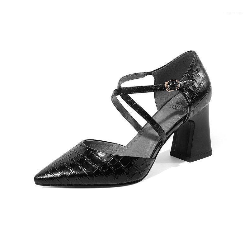 Fashion High Heels Pumps Genuine Leather cross strap Shoes Elegant Summer Autumn 2020 Party Concise Shoes Woman1, Black
Fashion High Heels Pumps Genuine Leather cross strap Shoes Elegant Summer Autumn 2020 Party Concise Shoes Woman1, Black
