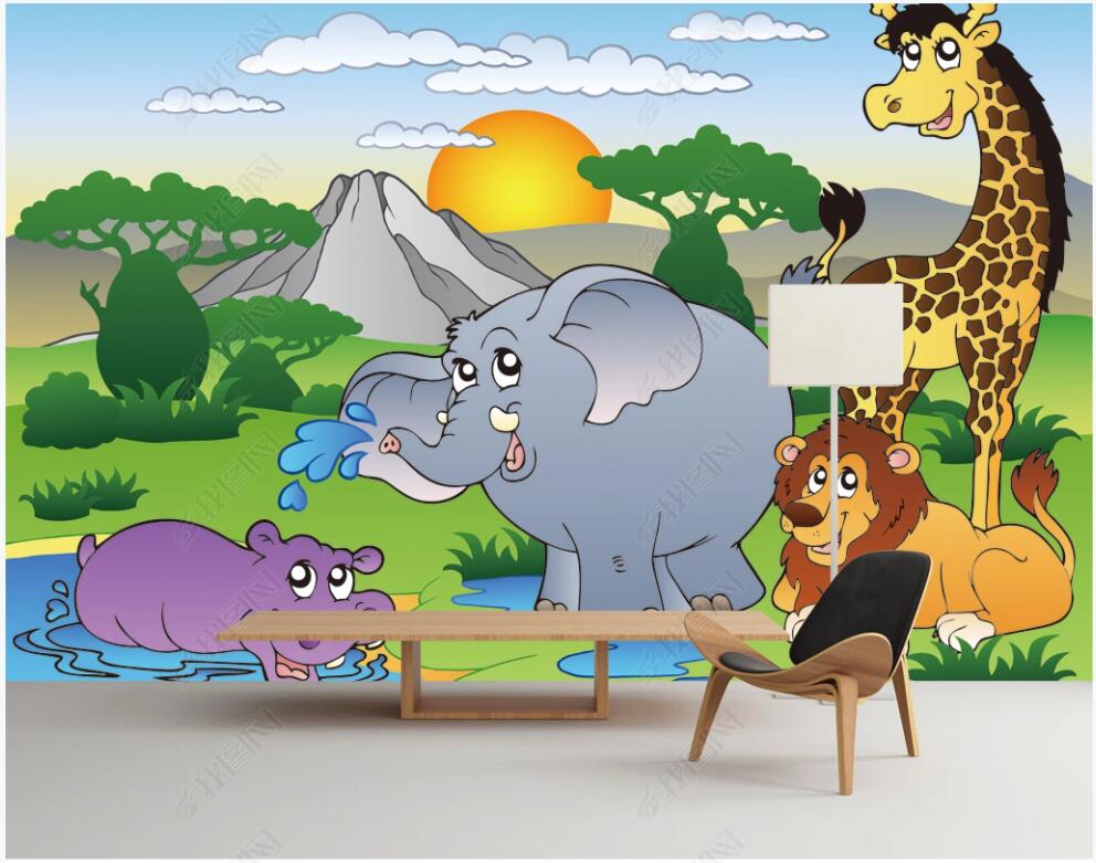 3d wallpaer custom photo mural Children's room cartoon animal lion elephant 3d wall murals wallpaper for walls 3 d living room home decor, Non-woven wallpaper
3d wallpaer custom photo mural Children's room cartoon animal lion elephant 3d wall murals wallpaper for walls 3 d living room home decor, Non-woven wallpaper