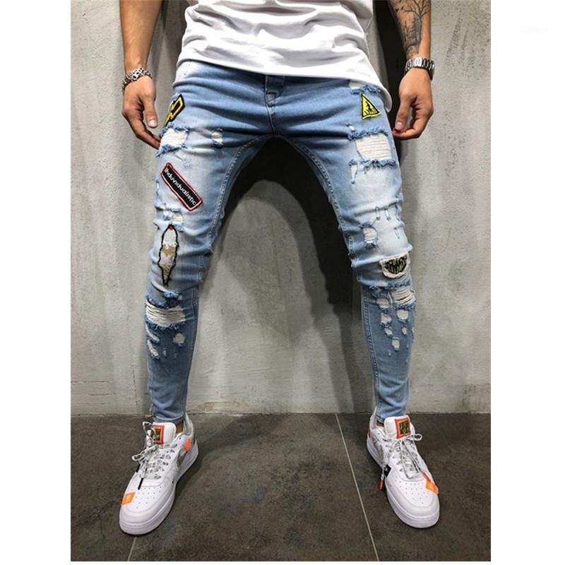 2020 NEW Fashion Slim Men' Zipper Hole Embroidery jeans Hip-hop MotoBiker slim Men jeans pencil pants1, Dark blue
2020 NEW Fashion Slim Men' Zipper Hole Embroidery jeans Hip-hop MotoBiker slim Men jeans pencil pants1, Dark blue
