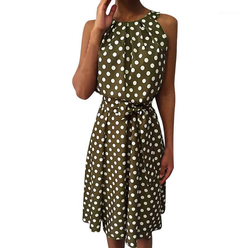 Summer Women Fashion Polka Dot Sleeveless Dresses Ladies Elegant Sweet Off Shoulder Casual Loose Beach Bohemian Dress#LR31, Green
Summer Women Fashion Polka Dot Sleeveless Dresses Ladies Elegant Sweet Off Shoulder Casual Loose Beach Bohemian Dress#LR31, Green