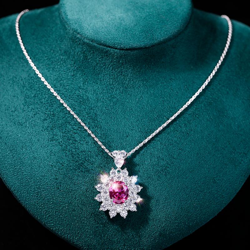 High Sense Of Color Treasure Real 925 Sterling Silver Ruby Pigeon Blood Red Diamond Necklace Girls Day Gift Exquisite Jewelry
High Sense Of Color Treasure Real 925 Sterling Silver Ruby Pigeon Blood Red Diamond Necklace Girls Day Gift Exquisite Jewelry