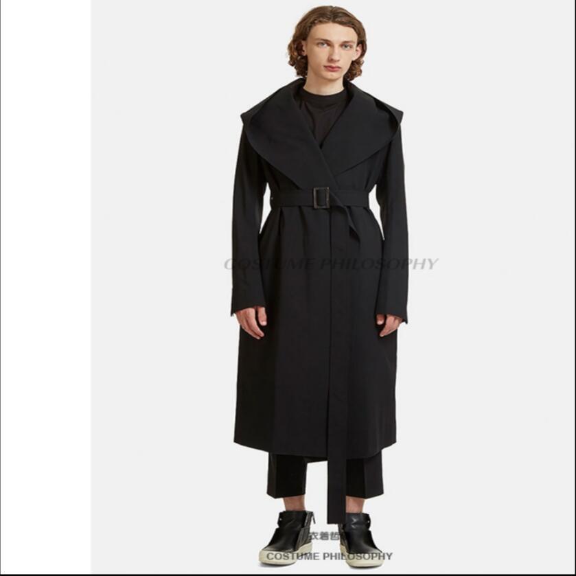 2020 -6xl Men' Design Trench Coat Section Loose Corset Hat Long Fashion Thin Sleeve Jacket G837, Black
2020 -6xl Men' Design Trench Coat Section Loose Corset Hat Long Fashion Thin Sleeve Jacket G837, Black