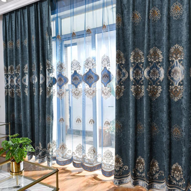 European Luxury Embroidered Curtains for Livingroom Chenille Velvet Villa Tulle French Rideaux Drapes 2020 Winter WP021C, Tulle 02
European Luxury Embroidered Curtains for Livingroom Chenille Velvet Villa Tulle French Rideaux Drapes 2020 Winter WP021C, Tulle 02