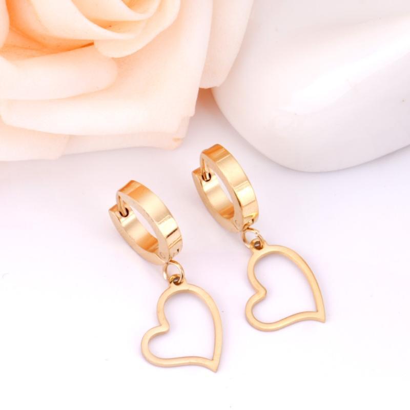 LUXUKISSKIDS Heart Dangle Korean Gold/Steel Earings Stainless Steel 2020Drop Earring For Women Fashion Jewelry Brinco pendientes1
LUXUKISSKIDS Heart Dangle Korean Gold/Steel Earings Stainless Steel 2020Drop Earring For Women Fashion Jewelry Brinco pendientes1