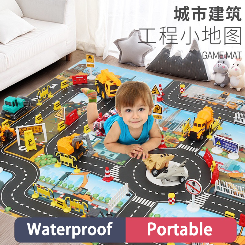 83*58CM Road Map Children Playing Floor Game Baby Crawling Mat Pad Waterproof Kids City Toy Cars
83*58CM Road Map Children Playing Floor Game Baby Crawling Mat Pad Waterproof Kids City Toy Cars