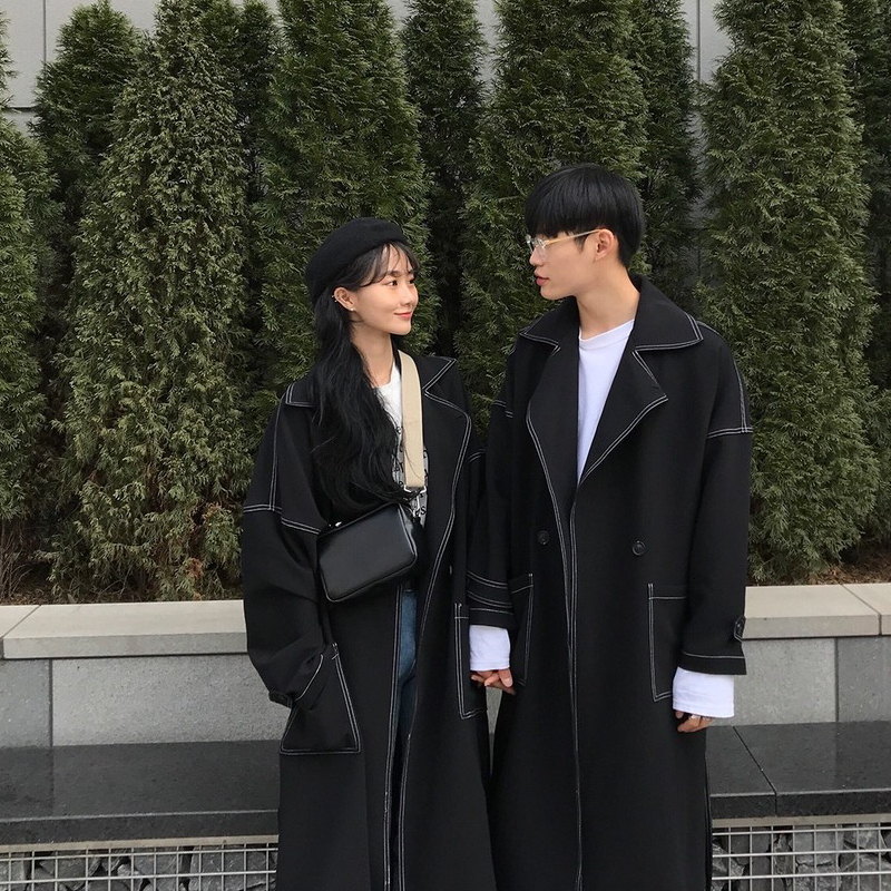 2021 New Spring Autumn Long Style on Knee Couples Wear Coat Coats with Lax of Black Men Women. 0Q5G
2021 New Spring Autumn Long Style on Knee Couples Wear Coat Coats with Lax of Black Men Women. 0Q5G