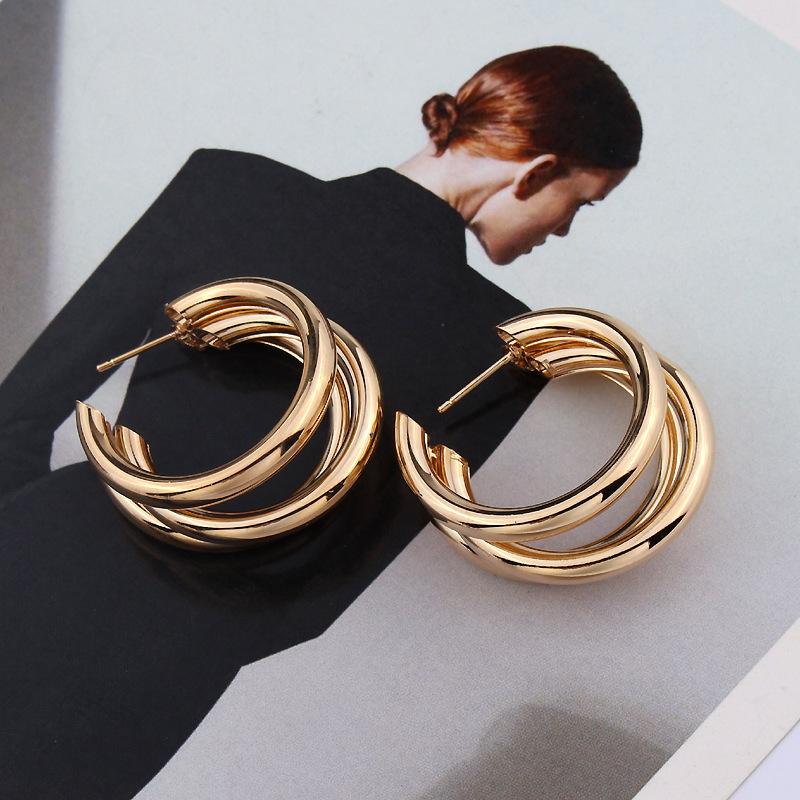 Earrings for Women 2020 Trendy Fashion Metal Elegant Hoop Earring Gold Color Korean Statement Earrings Jewelry
Earrings for Women 2020 Trendy Fashion Metal Elegant Hoop Earring Gold Color Korean Statement Earrings Jewelry