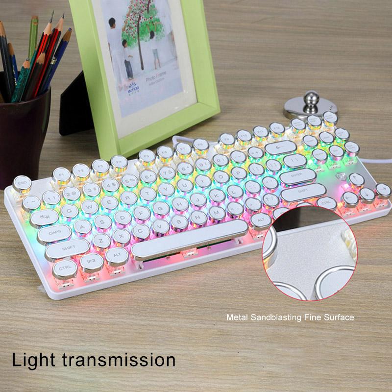 Wired Mechanical Gaming Keyboard 104 Keys Switches for Gamers with 9 Lighting Effect JHP-Best
Wired Mechanical Gaming Keyboard 104 Keys Switches for Gamers with 9 Lighting Effect JHP-Best