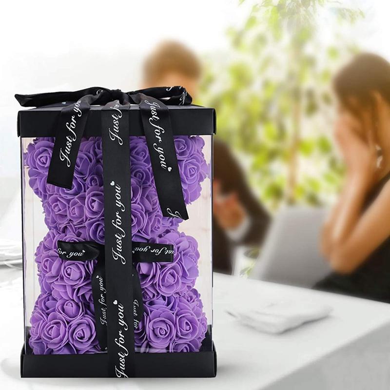 Rose Bear Rose Teddy Bear Artificial Valentine's Day Wmother's Day and Anniversary Gifts Purple
Rose Bear Rose Teddy Bear Artificial Valentine's Day Wmother's Day and Anniversary Gifts Purple