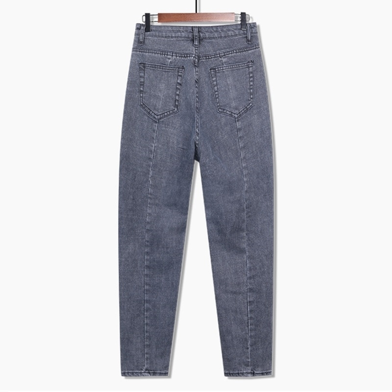 Lguc.H Classic Mom High Waist Woman Large Oversized for Women Plus Size Jeans Black Gray 7xl 8xl 6xl 201030