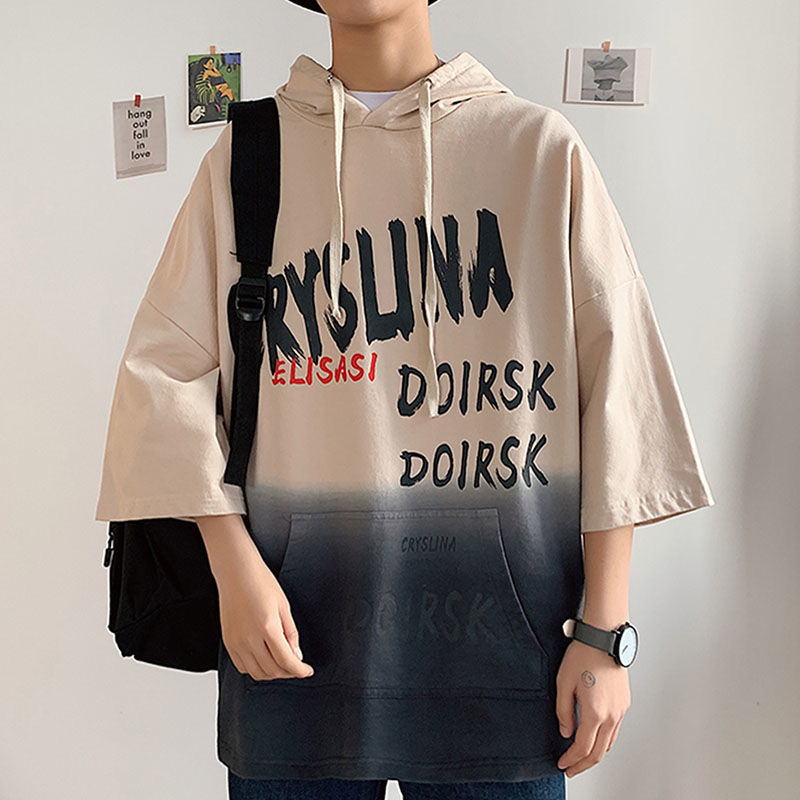 Summer Short Sleeves Korea FashionT-shirt Streetwear With HOODED Hip Hop Rock Punk Men Top Tees Tshirt Clothes kg-1105 
Summer Short Sleeves Korea FashionT-shirt Streetwear With HOODED Hip Hop Rock Punk Men Top Tees Tshirt Clothes kg-1105