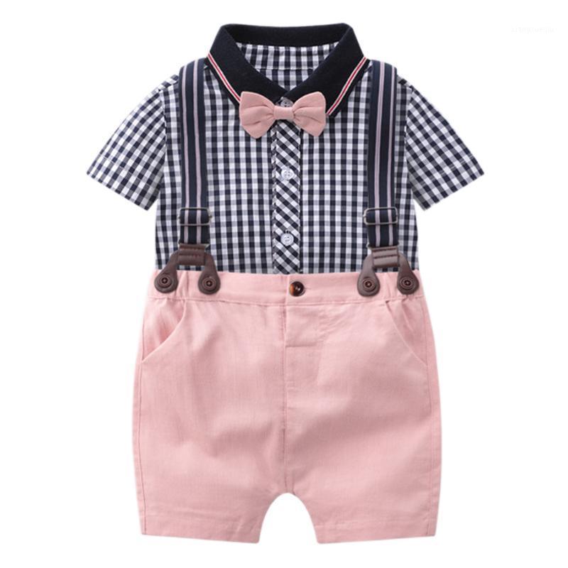 Baby Newborn Children Clothes Suit Fashion Boys Plaid Romper + Pink Short Overalls 2 Piece/Set Cotton Baby Birthday Clothing1, Kb8066
Baby Newborn Children Clothes Suit Fashion Boys Plaid Romper + Pink Short Overalls 2 Piece/Set Cotton Baby Birthday Clothing1, Kb8066