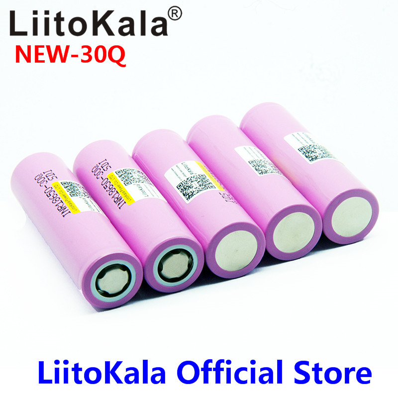 100% brand new LiitoKala INR 18650 battery 3.7V 3000mAh INR18650 30Q lithium ion rechargeable battery Flashlight/lighting tool
100% brand new LiitoKala INR 18650 battery 3.7V 3000mAh INR18650 30Q lithium ion rechargeable battery Flashlight/lighting tool