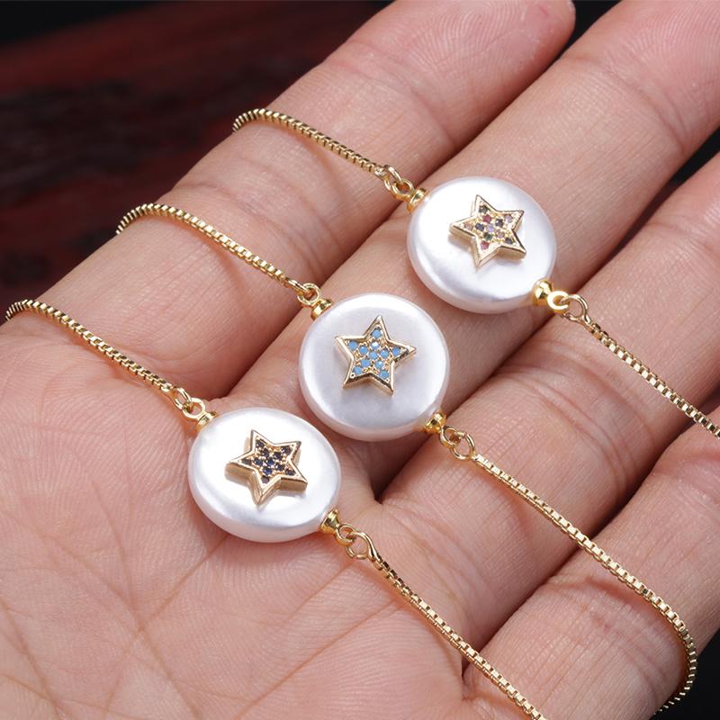 5pcs/lot white deep blue mix cz paved gold star charm flat pearl shell connector beads thin link bracelets for woman jewelry
5pcs/lot white deep blue mix cz paved gold star charm flat pearl shell connector beads thin link bracelets for woman jewelry